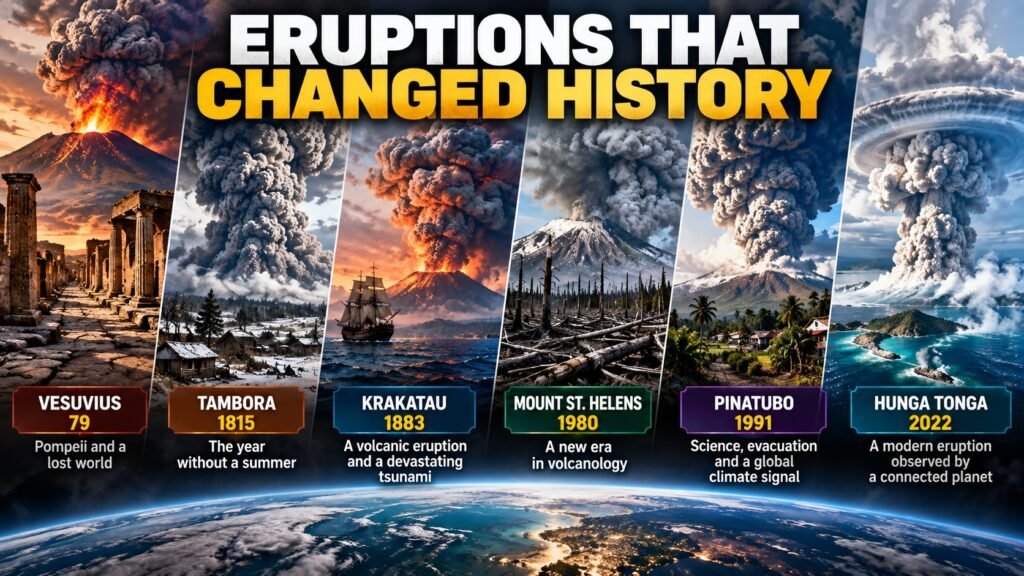 Erupciones volcánicas que cambiaron la historia y lo que aprendimos de ellas